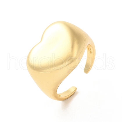 Brass Open Cuff Rings RJEW-P098-09G-1