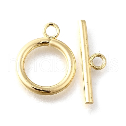 Brass Toggle Clasps KK-XCP0002-01G-1