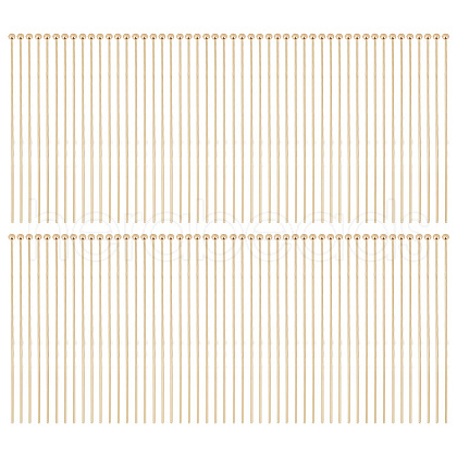ANATTASOUL 100Pcs Brass Ball Head Pins KK-AN0001-02-1