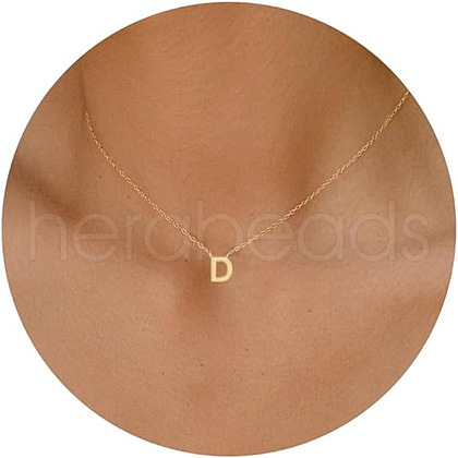 Brass Pendant Initial Necklaces for Women FS-WG1D7F7-17-1
