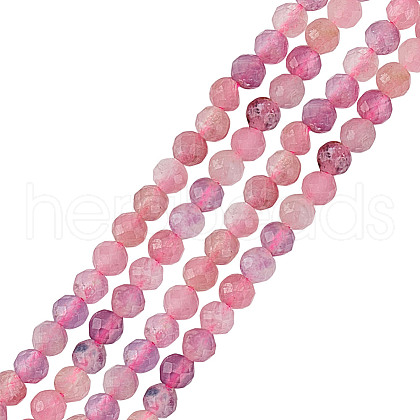 GOMAKERER 2 Strands Natural Tourmaline Beads Strands G-GO0001-66-1