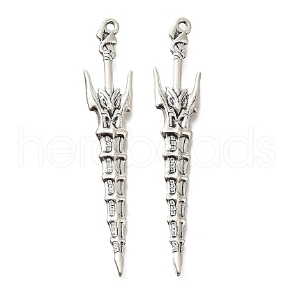 Tibetan Style Alloy Big Pendants FIND-G078-33H-AS-1