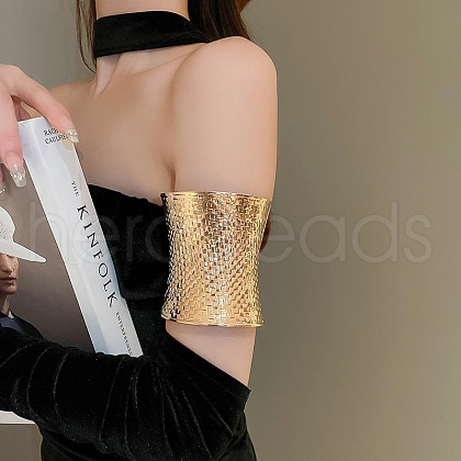 Alloy Upper Arm Open Cuff Bangles WG9CF3D-17-1