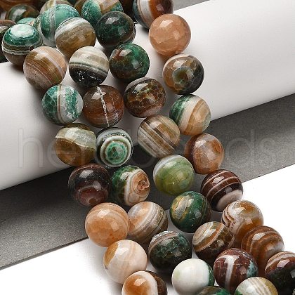 Dyed Natural Agate Beads Strands G-G175-A14-01-1