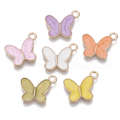 Alloy Enamel Pendants PALLOY-R119-02-1