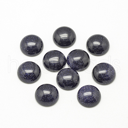 Synthetic Blue Goldstone Cabochons G-R416-20mm-34-1