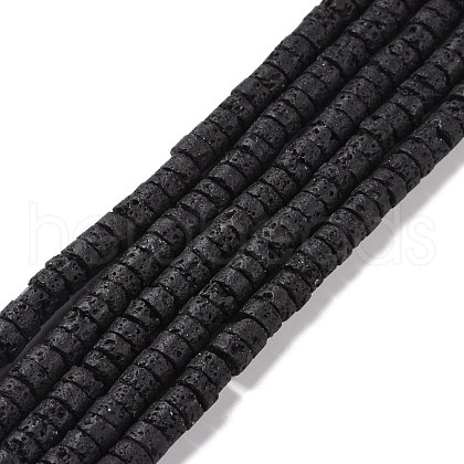 Natural Lava Rock Beads Strands G-M394-03A-1