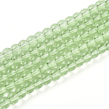 Transparent Glass Beads Strands GLAA-T032-T4mm-17-1