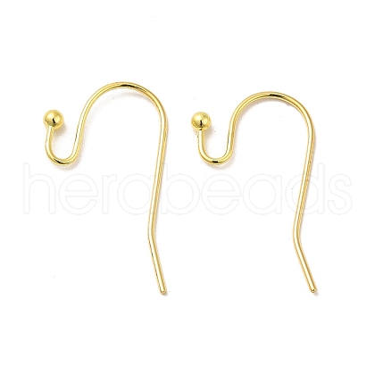 Golden Color Brass Hook Ear Wire X-J0JQN-G-1