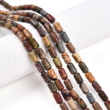 Natural Picasso Jasper/Polychrome Jasper Beads Strands G-N346-01A-05-1