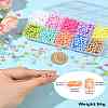 60G 10 Colors Opaque Acrylic Beads MACR-CJ0002-20-8