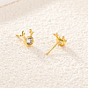 Antler 925 Sterling Silver Cubic Zirconia Stud Earrings Women's Vacation Gift UB8574-3