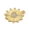Rack Plating Brass Micro Pave Cubic Zirconia Pendants X-KK-C074-56G-2