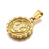 304 Stainless Steel Pendants STAS-B086-10A-G-2