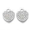 Alloy Rhinestone Pendants X-PALLOY-S133-003P-2