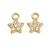 304 Stainless Steel Rhinestone Pendant STAS-U047-15G-1