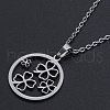 Non-Tarnish 201 Stainless Steel Pendants Necklaces NJEW-S105-JN726-45-1-1