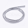 Electroplate Non-magnetic Synthetic Hematite Bead Strands G-K237-14C-1