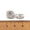 Rack Plating Alloy European Beads FIND-C055-08P-3