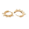 Ion Plating(IP) 304 Stainless Steel Hoop Earring Findings X-STAS-D183-01G-2