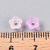 Frosted Transparent Acrylic Beads X-OACR-N137-72D-4