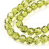 Baking Paint Transparent Glass Beads Strands DGLA-A035-T4mm-D11-3
