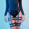 Adjustable Alloy & PU Leather Waist Leg Chains for Women FS-WG282E8-01-1