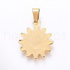 304 Stainless Steel Pendants STAS-H458-09G-2