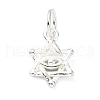 925 Sterling Silver Star of David with Eye Charms STER-M119-11S-1
