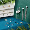 Unicraftale 40Pcs 4 Style 304 & 201 Stainless Steel Stud Earring Findings STAS-UN0038-71-2