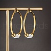 Fashionable and Elegant Stainless Steel Hoop Earrings WO5064-2