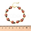 Brass Charm Bracelets for Women BJEW-C107-02G-5