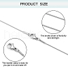 ARRICRAFT Classic Plain 304 Stainless Steel Snake Chain Necklaces MAK-AR0001-02P-6