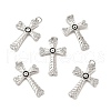 Brass Micro Pave Cubic Zirconia Pendants KK-E068-VB263-2-2