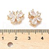 Brass Micro Pave Clear Cubic Zirconia Beads KK-G531-03G-3