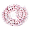 Electroplate Glass Beads Strands GLAA-N010-6mm-03-4