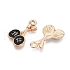 Alloy Enamel Pendants ENAM-T020-61B-2