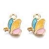 Alloy Enamel Pendants ENAM-T009-52B-RS-2