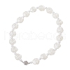ABS Plastic Imitation Pearl & Alloy Magnetic Clasps Curtain Tiebacks HJEW-JM03410-02-2