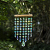 Glass Octagon Beads Suncatchers Hanging Ornaments PW-WG771C5-01-3