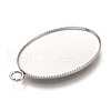 Non-Tarnish 304 Stainless Steel Pendant Cabochon Settings STAS-I176-03A-3
