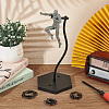 Plastic Minifigures Display Stands with Adjustable Snake Bone Bracket ODIS-WH0070-75A-5