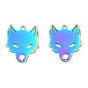 Ion Plating(IP) 201 Stainless Steel Charms STAS-N098-086M-1