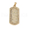 304 Stainless Steel Crystal Rhinestone Pendants STAS-Z097-18G-1