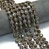Natural Red Snowflake Obsidian Beads Strands G-C116-A11-02-1