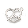 Brass Micro Pave Cubic Zirconia Pendants KK-Q097-05A-P-1