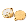 304 Stainless Steel Enamel Pendants STAS-U061-31G-B-2