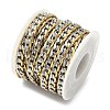 304 Stainless Steel Two Tone Curb Chains Unwelded CHS-Z005-04GP-1