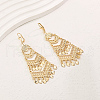 Elegant Brass Tassel Chandelier Earrings MY7209-2-1