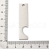Anti-Tarnish 201 Stainless Steel Big Pendants STAS-R002-22P-3